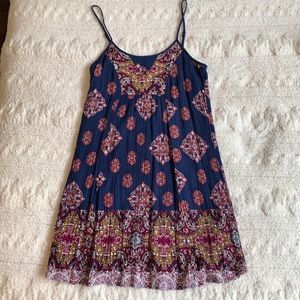 Women’s Xhilaration Dress, Size Small, Blue/Purple Patterned